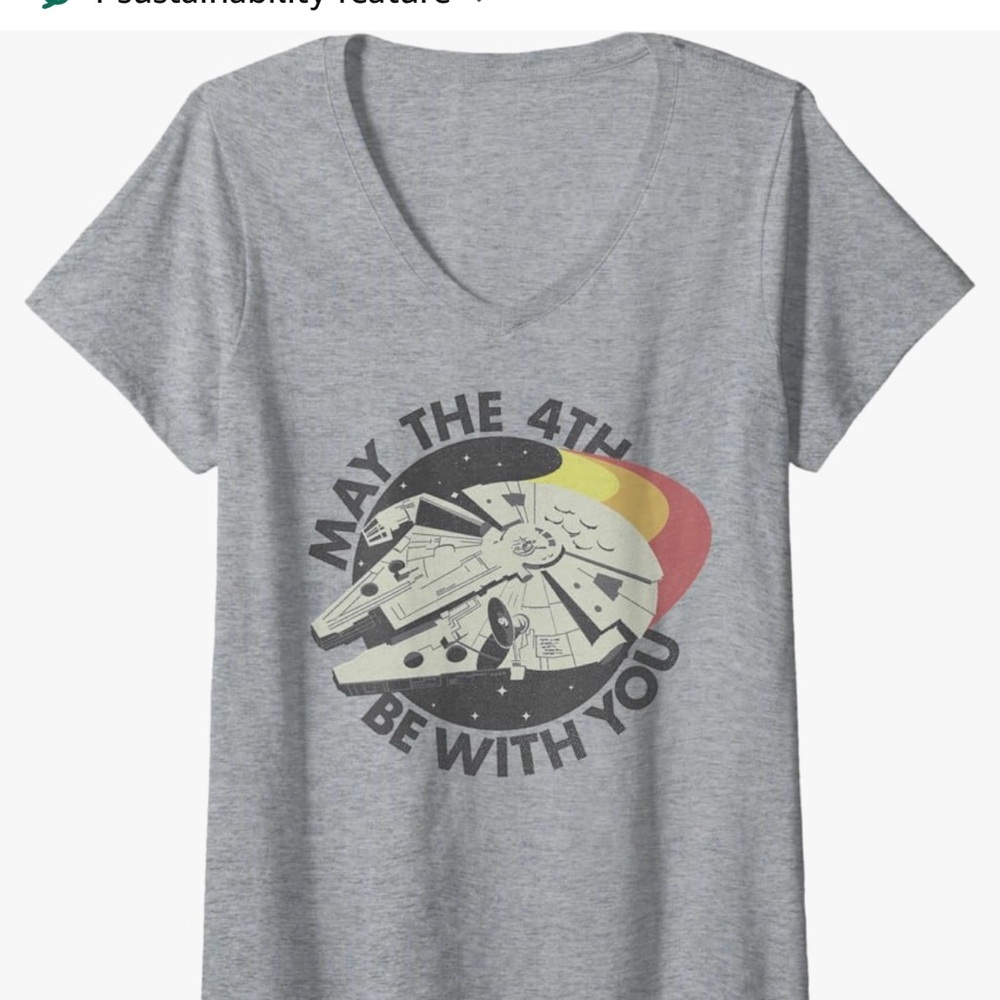 Star Wars Gray Graphic Tee